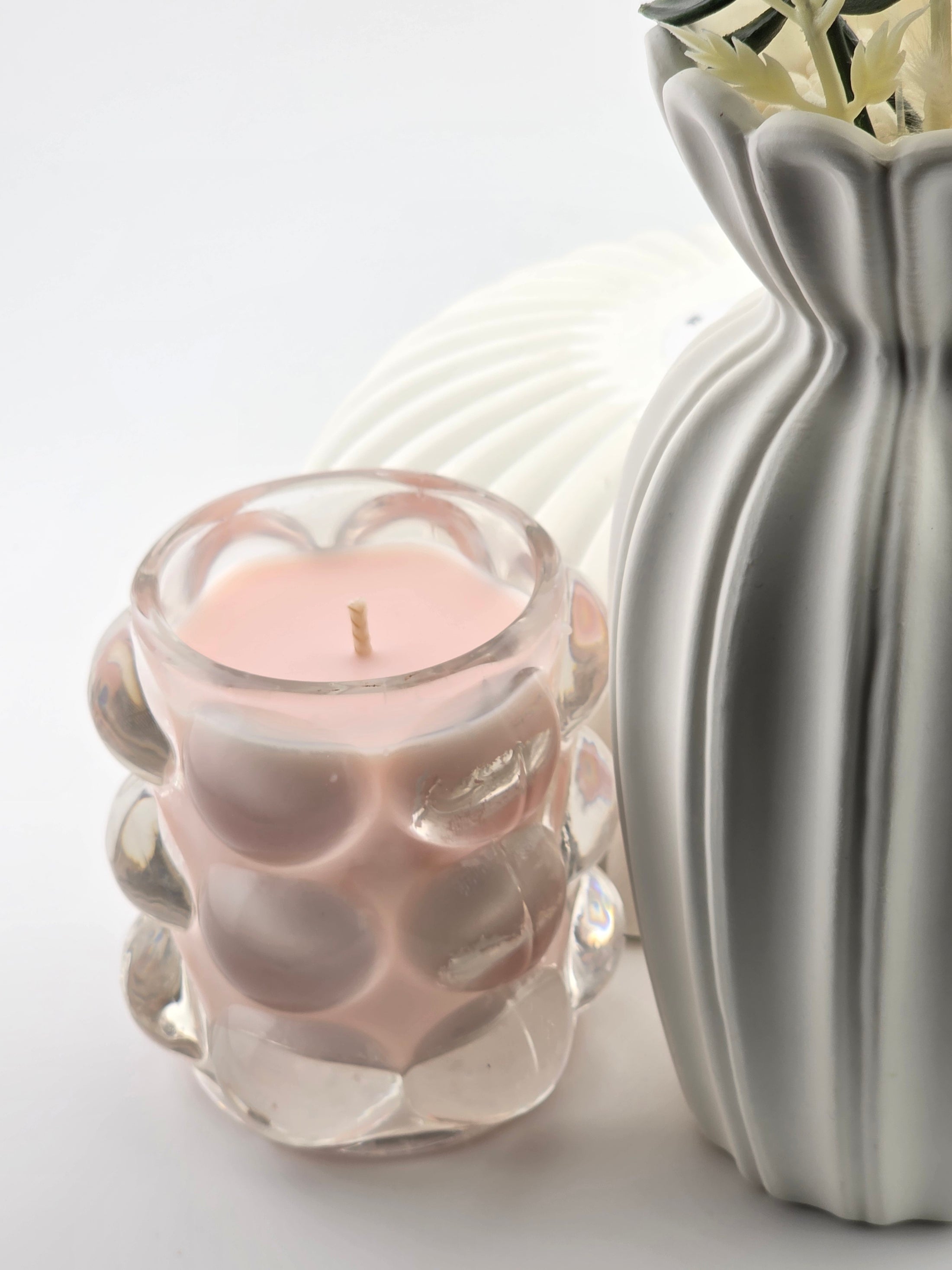 English Garden (Pink Pepper, Rose & English Rose) luxury soy candle, Zenblissessence UK