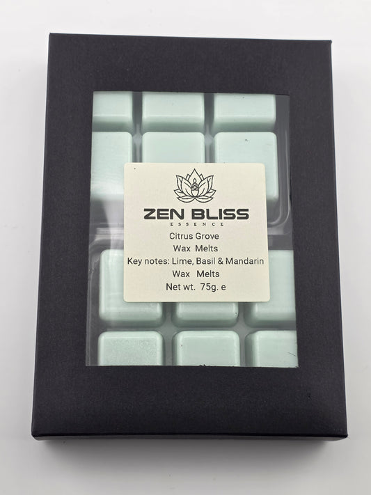 Citrus Grove Soy Wax Melts | Lime Basil Mandarin | ZenBlissEssence