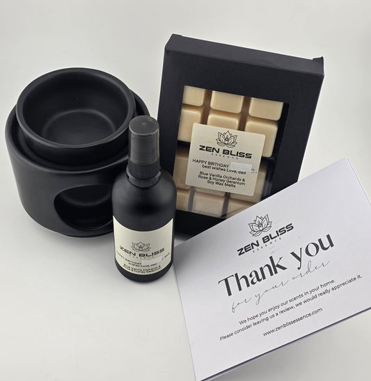 Blush Botanica | Rose, honey & geranium soy wax and room mist spray gift set