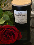 Load image into Gallery viewer, Velvet Fur (Damson Plum, Rose, Patchouli & Amber Noir hand-poured soy candle, ZenBlissEssence
