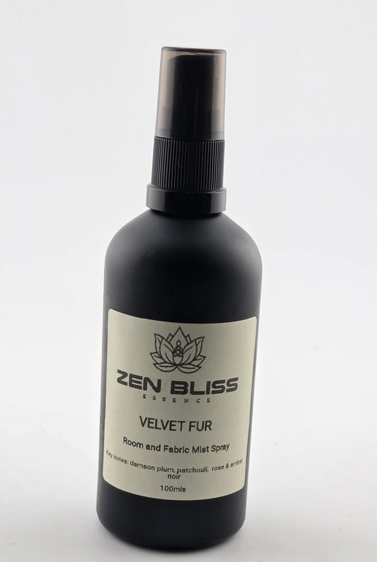Velvet Fur Room & Fabric Mist 100ml | Damson Plum, Rose & Amber | ZenBlissEssence